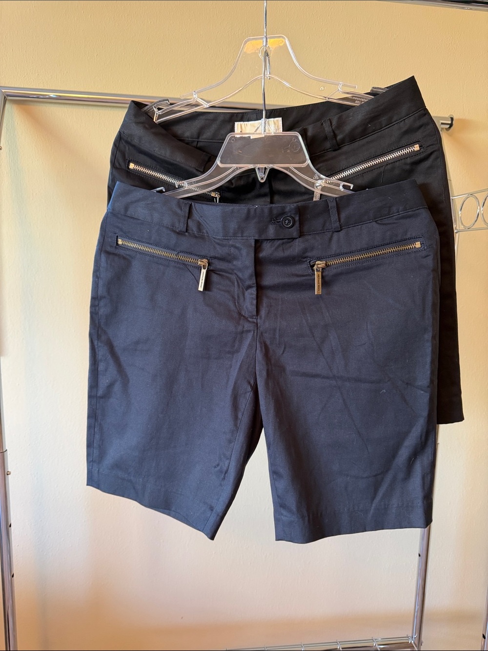 Michael Kors Black Zip-Pocket Bermuda Shorts bundle size 2